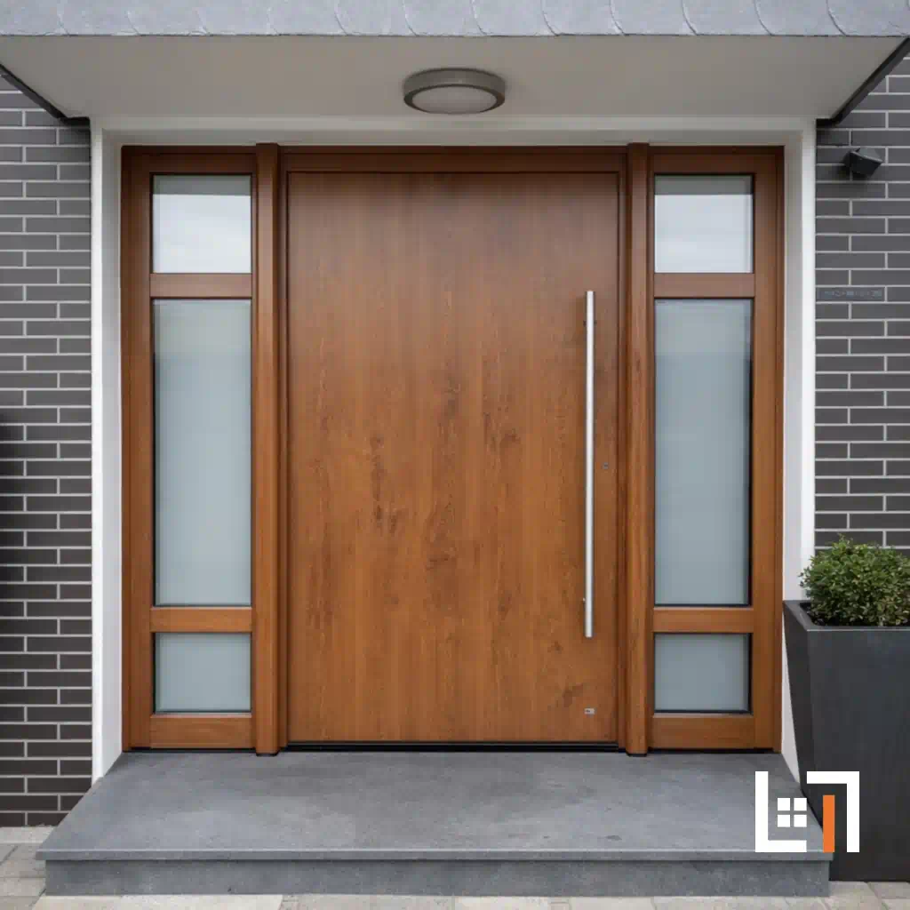 Moderne Haustüranlage